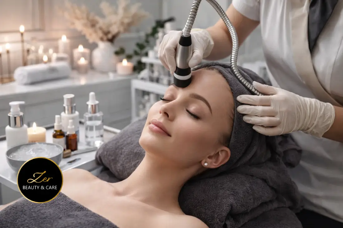 Körfez cilt bakımı hizmeti profesyonel cilt bakım cihazı uygulaması Zer Beauty Körfez güzellik merkezi cilt bakım işlemi